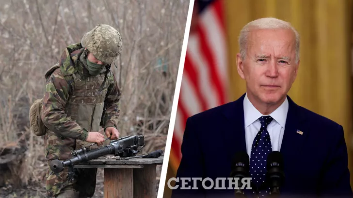 Украина получит новое оружие, а Байден пока что не собирается ехать в нашу страну/Фото: REUTERS/Tom Brenner, коллаж: "Сегодня"