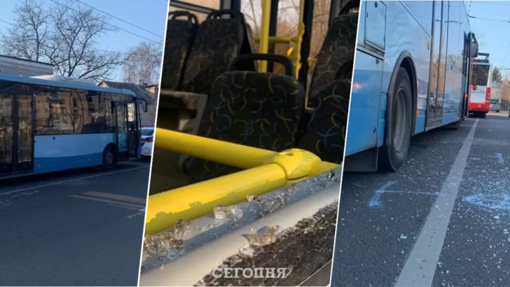 У Луцьку в ДТП потрапили маршрутка та тролейбус. Фото: колаж "Сьогодні"