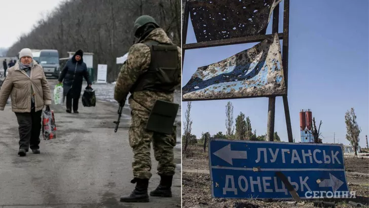 Жителів Донбасу нібито вивозять до РФ. Фото: колаж "Сьогодні"