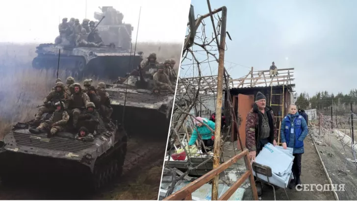 На Донбасі досі стріляють окупанти. Фото: колаж "Сьогодні"