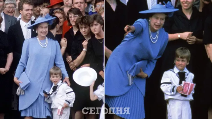 Елизавета II спасает малыша принца Уильяма - видео