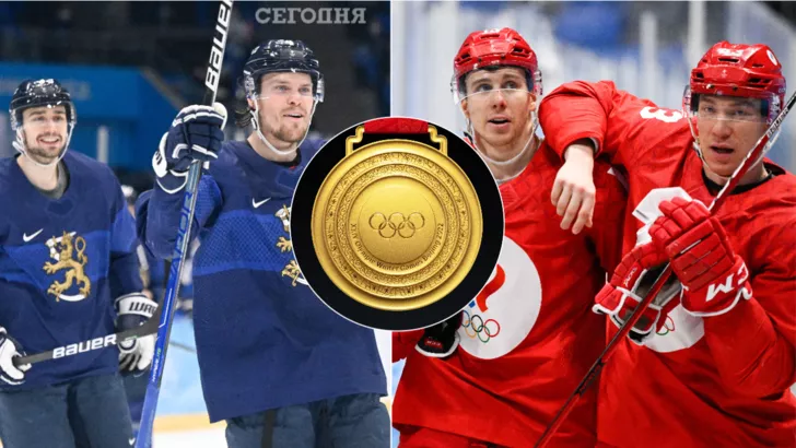 Фінляндія та ОКР розіграють золоті медалі у фіналі чоловічого турніру з хокею