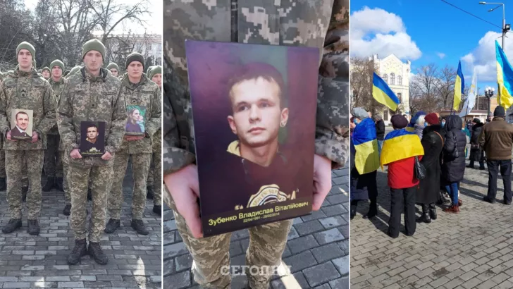 В Украине чтят память погибших Героев Небесной Сотни. Фото: коллаж "Сегодня"