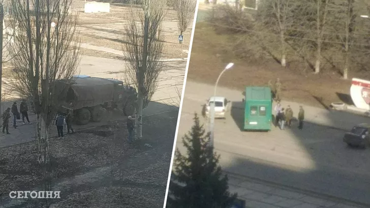 В соцсетях распространяют фото происходящего в оккупированном Луганске