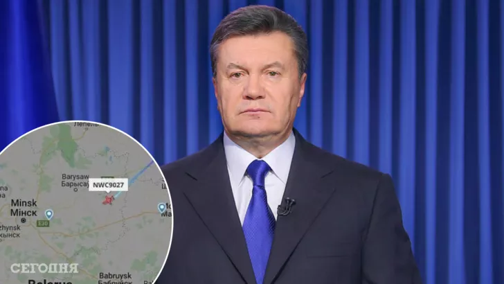 Янукович зачем-то летит в Минск
