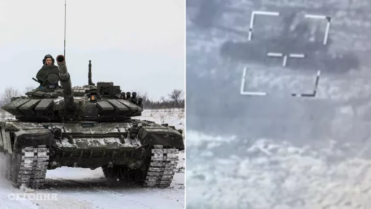 Российский танк и БТР уничтожены
