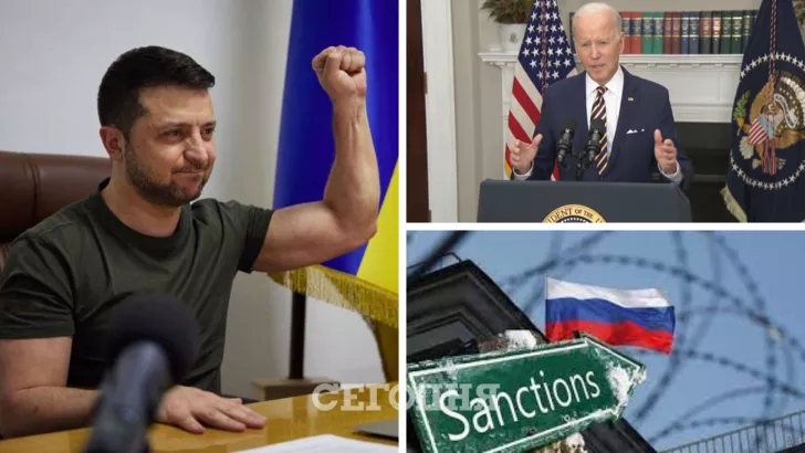 Зеленский поблагодарил Байдена за санкции для РФ