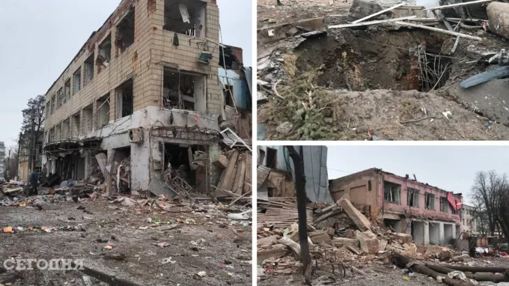 Оккупанты полностью уничтожили несколько зданий в Ахтырке