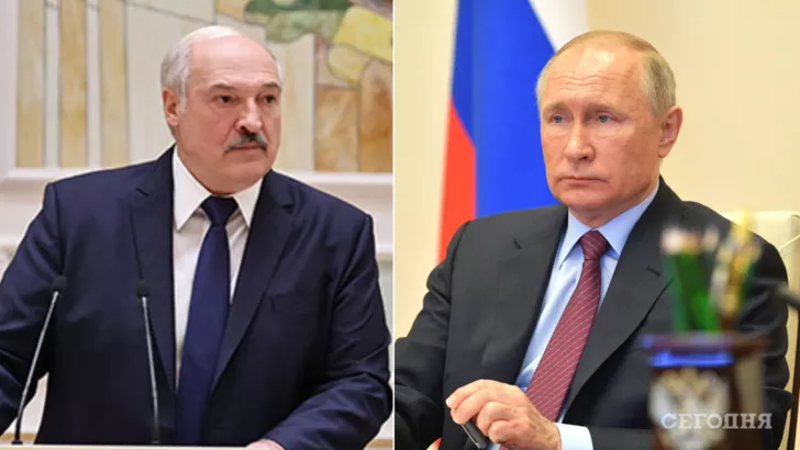 Александр Лукашенко (слева) и Владимир Путин (справа). Фото: коллаж: "Сегодня"
