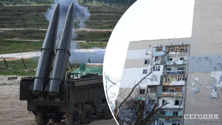 Оккупанты нанесли удары по Харькову ракетными комплексами "Искандер. Коллаж "Сегодня"