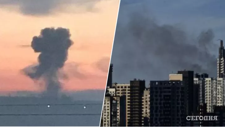 У Києві знов вибухи. Колаж "Сьогодні"