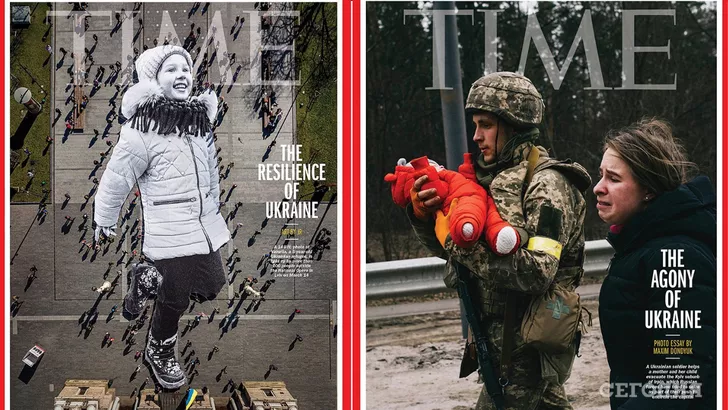 Новые обложки американского TIME "Стойкость Украины"