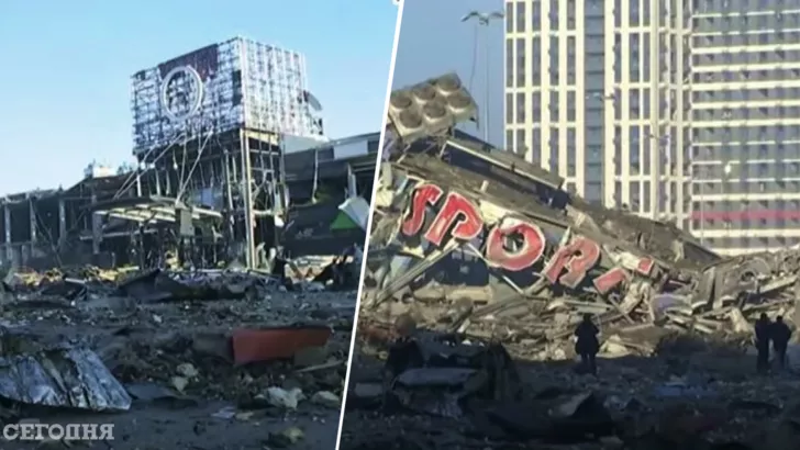 Оккупанты разрушили ТРЦ в Киеве
