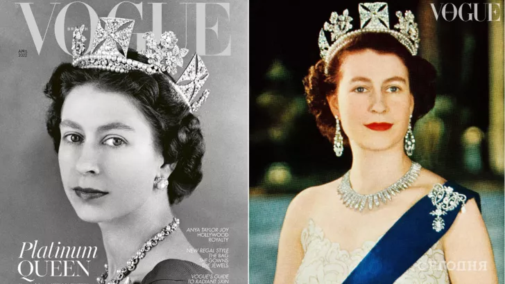 Архивные снимки королевы Великобритании в новом номере британского глянца