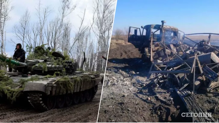 Українські захисники знищують техніку окупантів. Фото: колаж "Сьогодні"