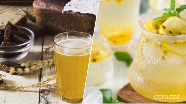 Квас и лимонад на березовом соку