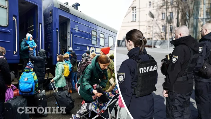 Поліція Харкова допомагає людям евакуюватись із вокзалу