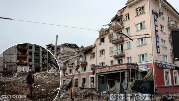У Чернігові знищено сотні будівель. Фото: колаж "Сьогодні"
