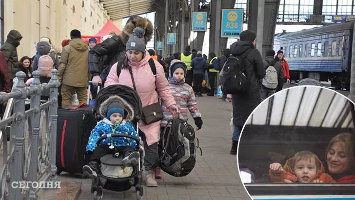 "Укрзализныця" эвакуирует людей в безопасные населенные пункты/Фото: коллаж: "Сегодня"
