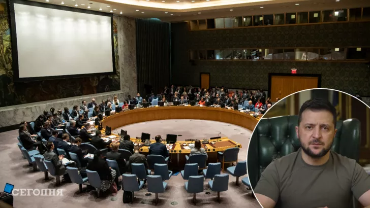 Зеленский выступит на Совбезе ООН/Фото: коллаж: "Сегодня"