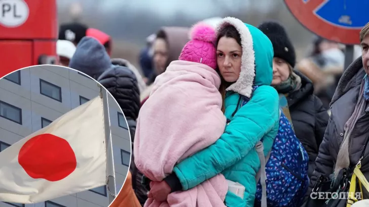 Япония решила помочь украинским беженцам/Фото: коллаж: "Сегодня"