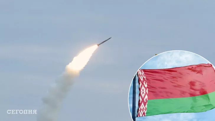 Из Беларуси выпустили 4 ракеты по Украине. Фото: коллаж "Сегодня"