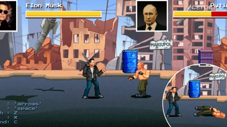Илон Маск избивает Путина в новой игре
