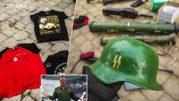 Минобороны РФ показало якобы найденные у бойцов ВСУ "артефакты". Фото: коллаж "Сегодня"