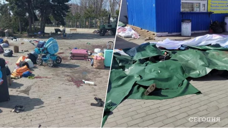 Российские военные обстреляла ж/д вокзал Краматорска / Коллаж "Сегодня"