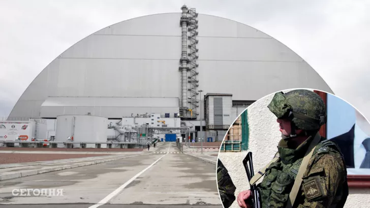 Чорнобильська станція місяць була під владою окупантів / Колаж "Сьогодні"