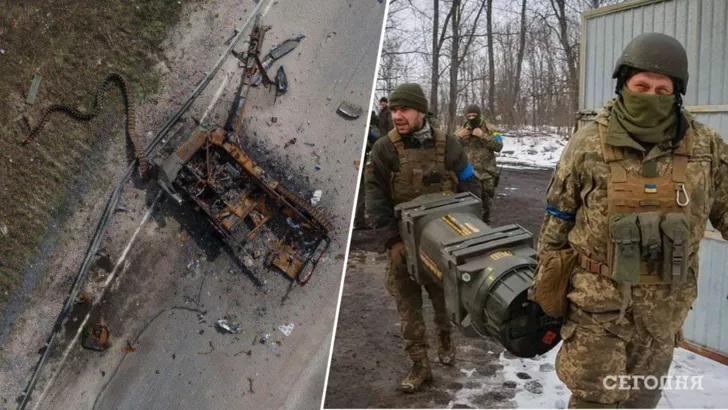 Украинцы продолжают успешно уничтожать вражескую технику вместе с оккупантами внутри / Коллаж "Сегодня"