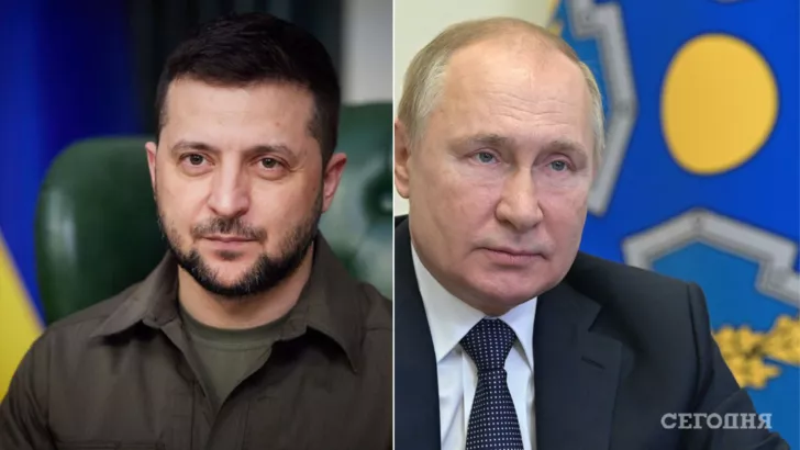 Зеленский и Путин могут встретиться только после победы Украины на Донбассе. Коллаж "Сегодня"