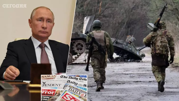 Путін недооцінив Україну, пишуть західні ЗМІ. Фото: колаж "Сьогодні"