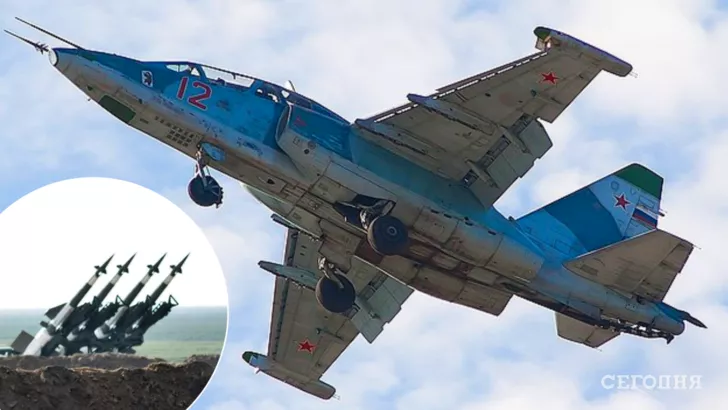 ЗСУ знищили штурмовик Су-25/Фото: Wikimedia Commons/Igor Bubin, колаж: "Сьогодні"