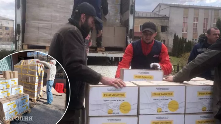 Фонд Рината Ахметова собрал гуманитарную помощь для города-героя Ирпень