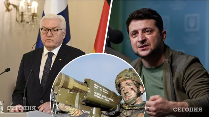 Україна чекає від Німеччини, у тому числі від Штайнмаєра вагомої допомоги у вигляді зброї / Колаж "Сьогодні"