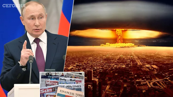 К ядерным угрозам Путина не стоит относиться легкомысленно, предупреждает ЦРУ. Фото: коллаж "Сегодня"