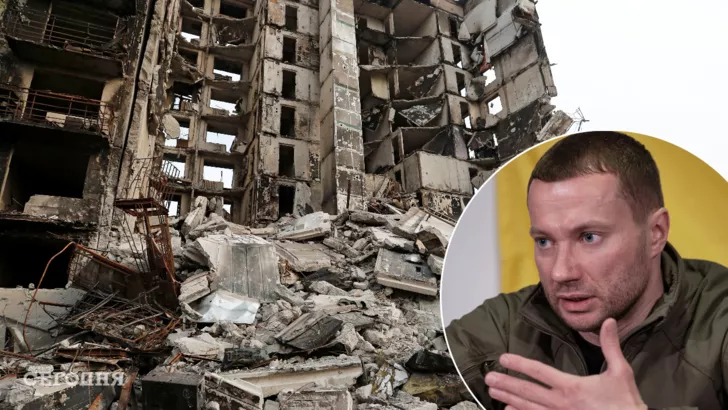 Павел Кириленко рассказал, что оккупанты уничтожили город Мариуполь. Фото: Reuters, коллаж "Сегодня"