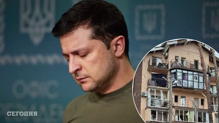 Владимир Зеленский рассказал, как украинцам будут восстанавливать жилье. Фото: коллаж "Сегодня"