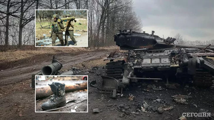 Бойцы Нацгвардии подбили российский танк