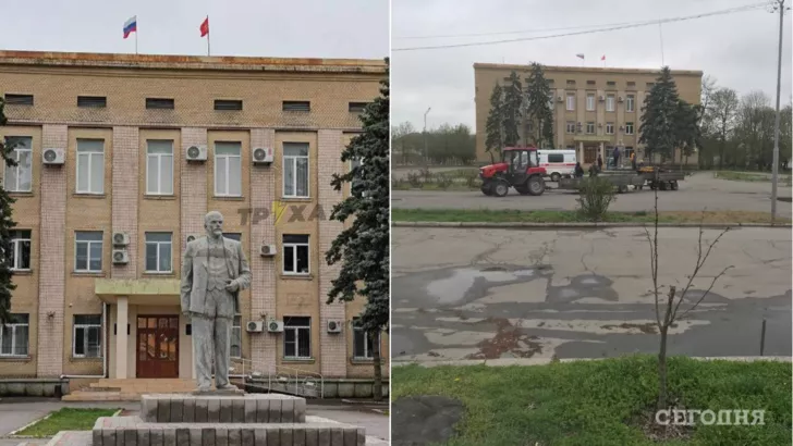 В Геническе появился памятник Ленину / Коллаж "Сегодня"