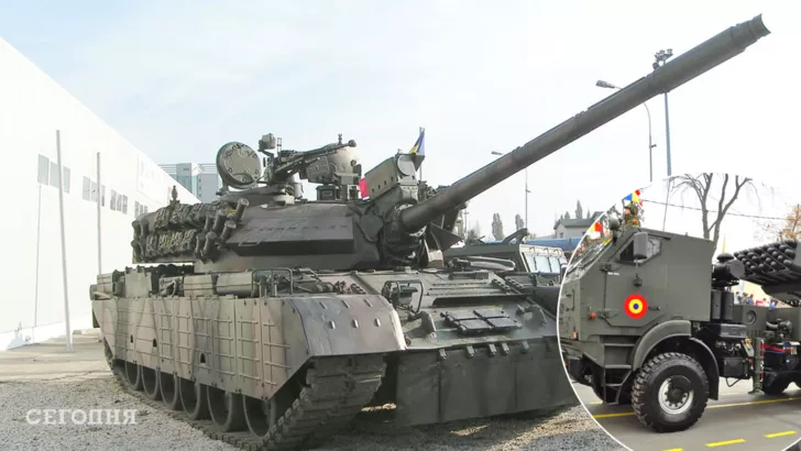 Румуни мають свої танки TR-85M1 «Bizonul» і реактивні системи залпового вогню LAROM / Колаж "Сьогодні"