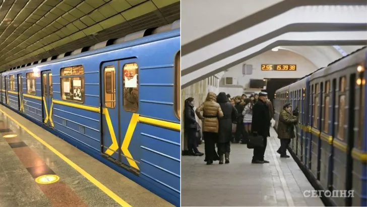 В столице изменилось движение поездов метро. Фото: УНИАН, коллаж "Сегодня"