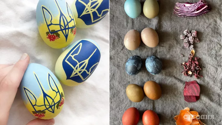 Покрасить яйца на Пасху натуральным способом можно с помощью луковой шелухи, свеклы, капусты или свеклы