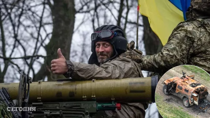 Украинцы подбивают вражескую технику, а потом собирают трофеи / Коллаж "Сегодня"