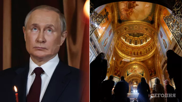 Владимир Путин посетил пасхальное богослужение.