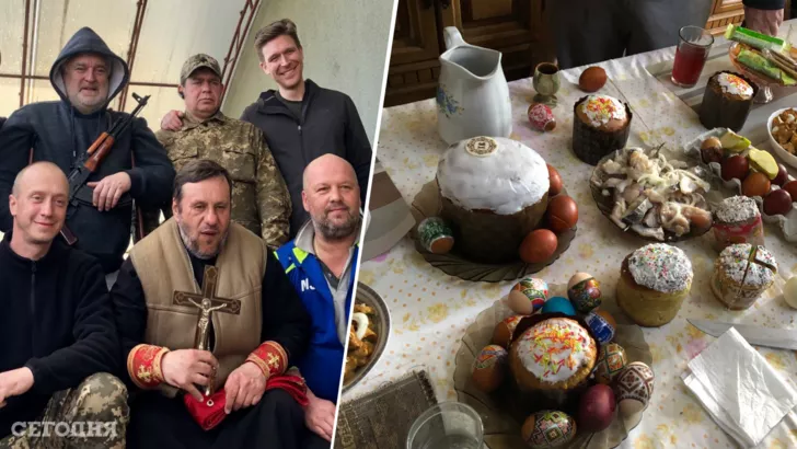 Американский журналист Нолан Петерсон отпраздновал Пасху под Киевом с бойцами теробороны