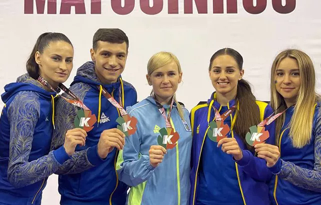 Украинские каратисты завоевали пять медалей на турнире в Португалии