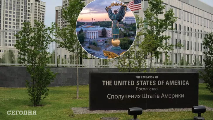 Американское посольство возобновит работу в Украине / Коллаж "Сегодня"