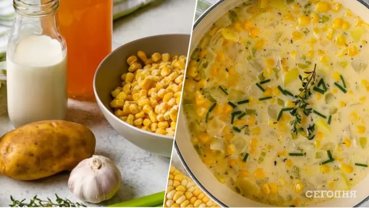 Creamy corn soup recipe